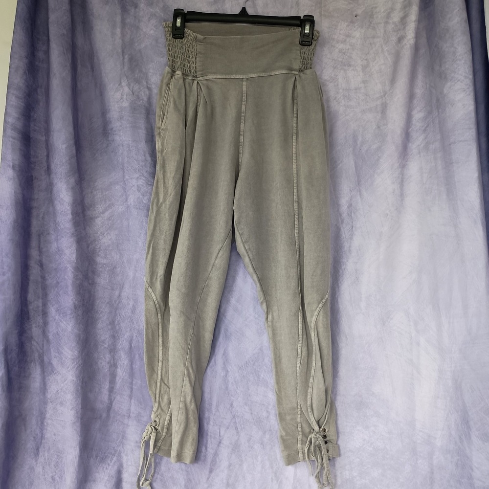 FP One Free People Mineral Wash Lace-Up Jogger Pants